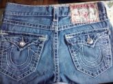 calça jean azul TRUE RELIGION USA